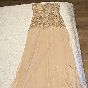 Sue Wong Nocturne Champagne color size 6